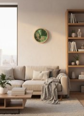 MyLife Duvar Saati Çarklı 40 Cm Gold