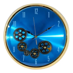 MyLife Duvar Saati Çarklı 40 Cm Gold