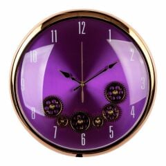 MyLife Duvar Saati Çarklı 40 Cm Rose Gold
