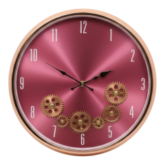 MyLife Duvar Saati Çarklı 40 Cm Rose Gold