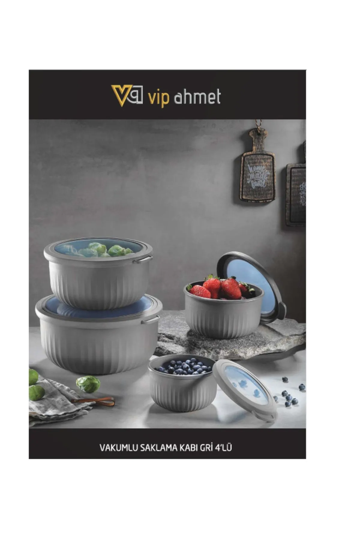 Vp-047 Vip Ahmet Rüya Serisi Vakumlu Saklama Kabı 4 lü