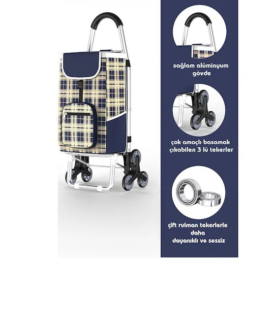 Kapris Home Kap-1020 Pazar Arabası Lacivert