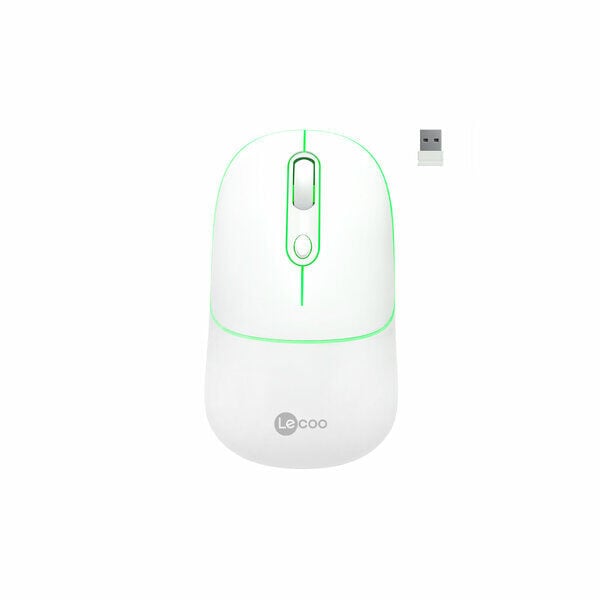 Lecoo Bluetooth 2.4 G Wifi Wireless Charging Mouse Beyaz