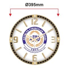 Galaxy T-710-A-2 Termometreli Kabartma Rakam Duvar Saati