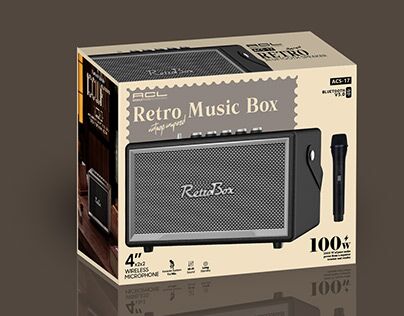 Acl Acs-17 Retro Müzik Kutusu Karaoke Destekli Ses Sistemi Siyah