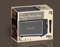 Acl Acs-17 Retro Müzik Kutusu Karaoke Destekli Ses Sistemi Siyah