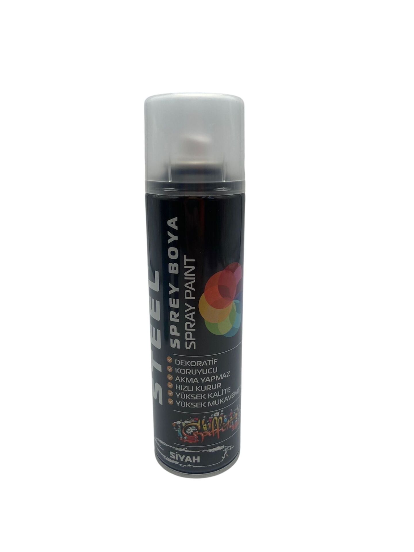 Steel Sprey Boya  200 Ml Siyah