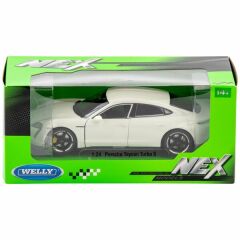 Welly Araba Metal Çek Bırak Porsche Taycan Turbo S Beyaz