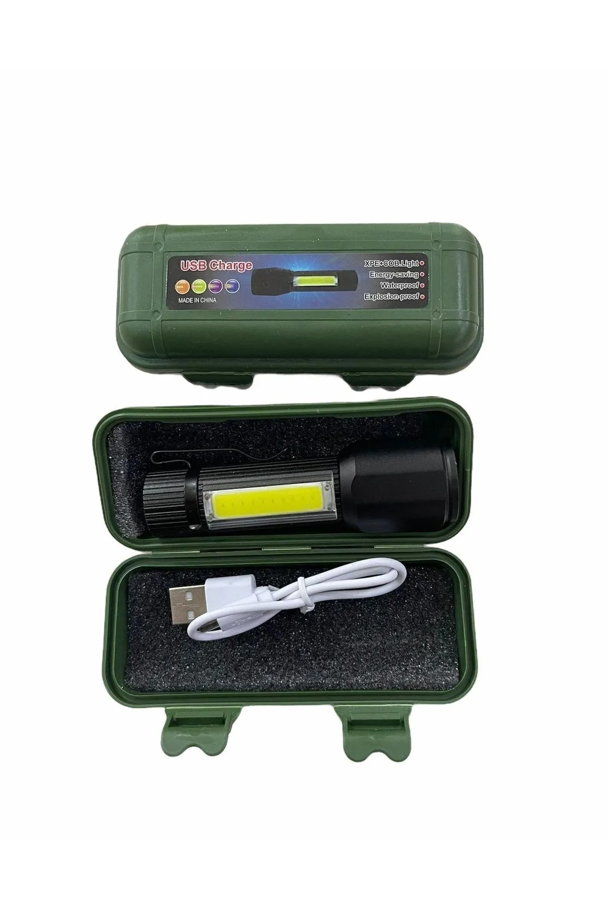 Sdr-513S Şarjlı El Feneri Plastik