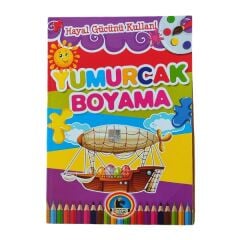 Karatay Yayınları Yumurcak Boyama Kitabı No:1 - Karışık Renkli