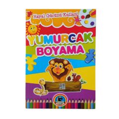 Karatay Yayınları Yumurcak Boyama Kitabı No:1 - Karışık Renkli