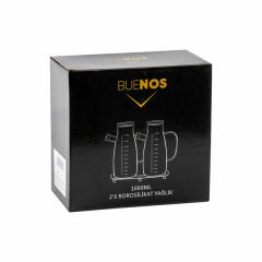 Buenos Yağlık Cam Borosilikat 1000 Ml 2 Li