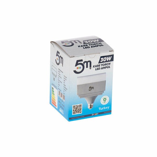 5M Led Ampül Kare Torch 30 W