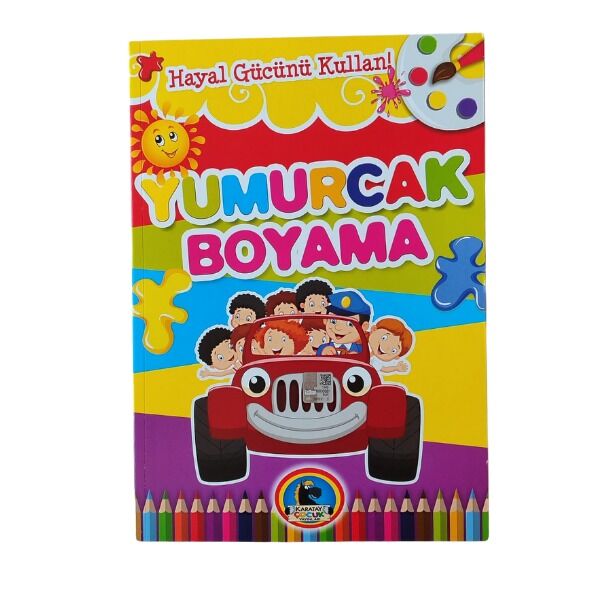 Karatay Yayınları Yumurcak Boyama Kitabı No:5 - Karışık Renkli