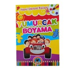Karatay Yayınları Yumurcak Boyama Kitabı No:5 - Karışık Renkli