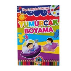 Karatay Yayınları Yumurcak Boyama Kitabı No:5 - Karışık Renkli