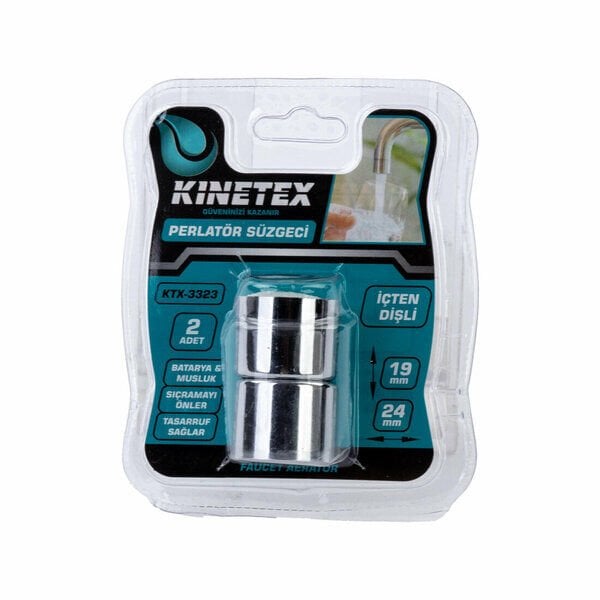 Kinetex Musluk Ucu Uzun Perlektör İçten Yivli Gümüş