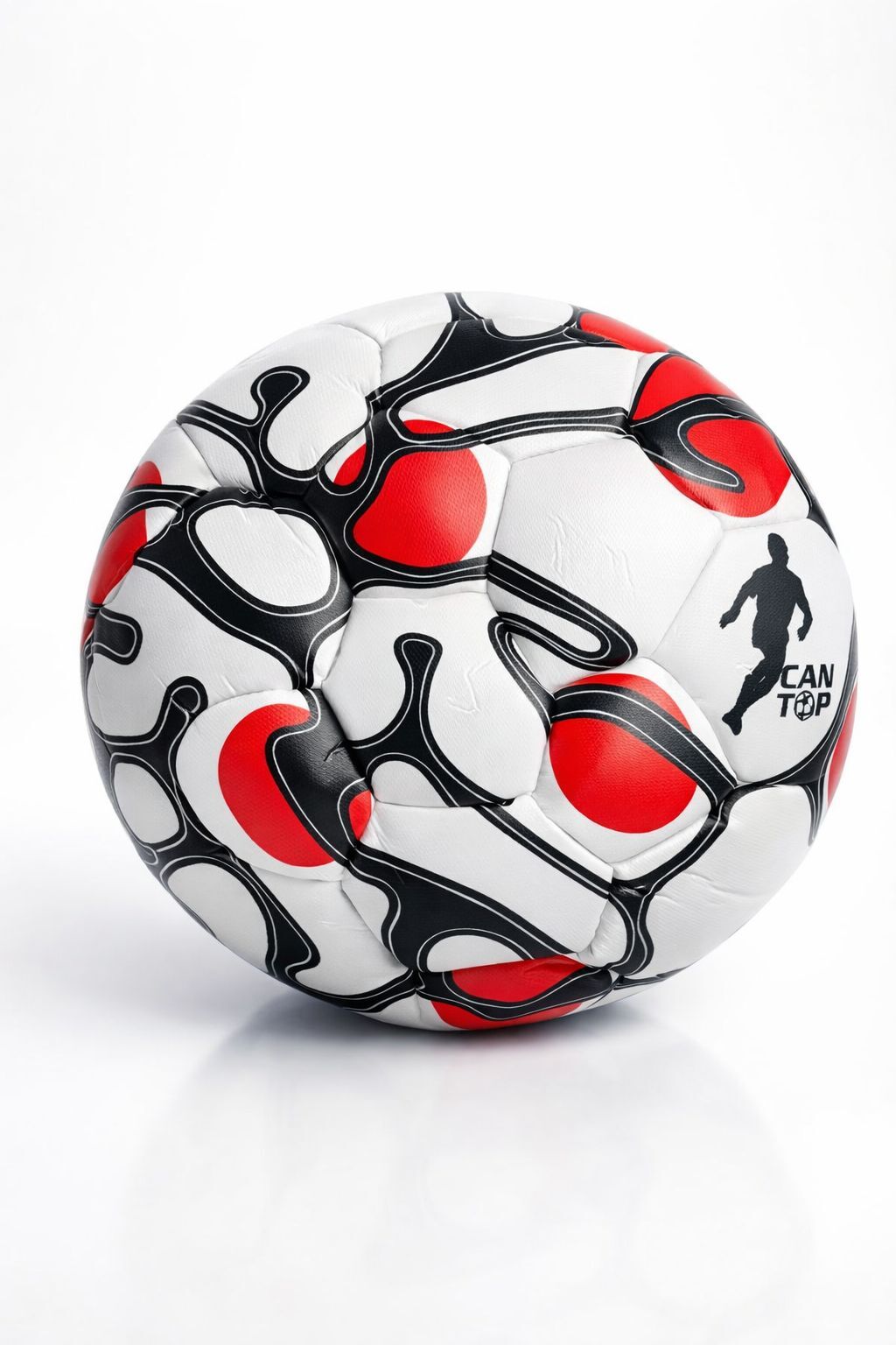Can Sport Futbol Topu Dikişli Kaliteli Kırmızı