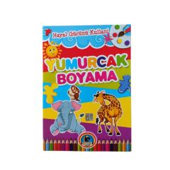 Karatay Yayınları Yumurcak Boyama Kitabı Karışık Renkli - No:6