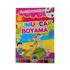 Karatay Yayınları Yumurcak Boyama Kitabı Karışık Renkli - No:6