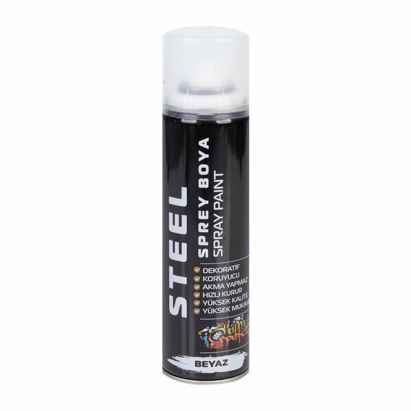 Steel Sprey Boya  200 Ml Beyaz