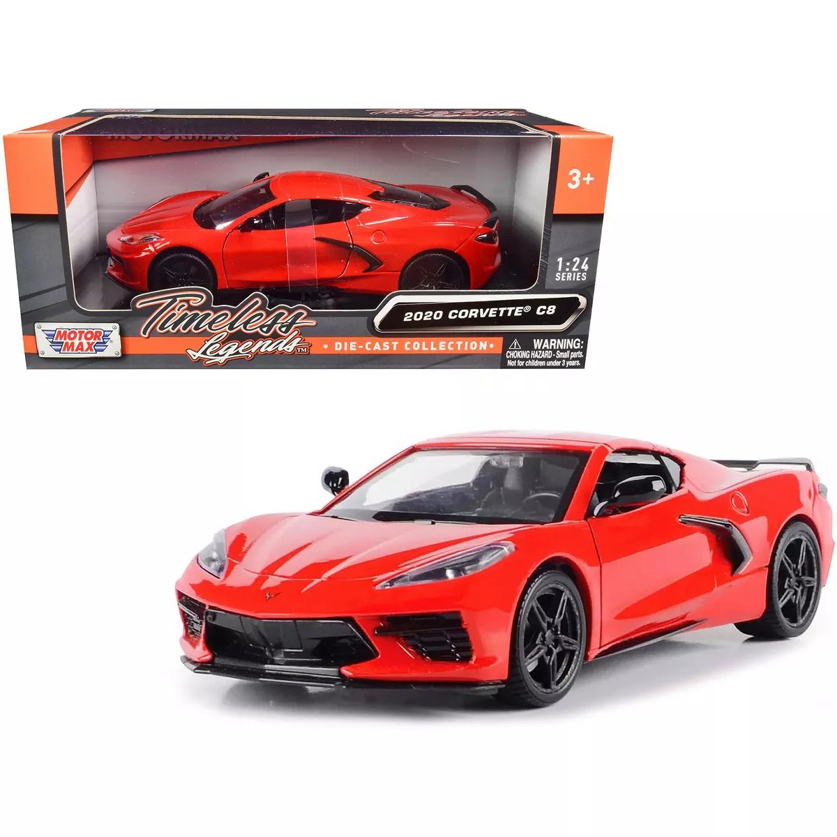 Timeless Legends 2020 Chevrolet Corvette C8 1/24 Kırmızı
