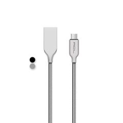 Acl Ack-70 Şarj Kablo Usb Micro Metal 3.1 A 1 Mt Gümüş