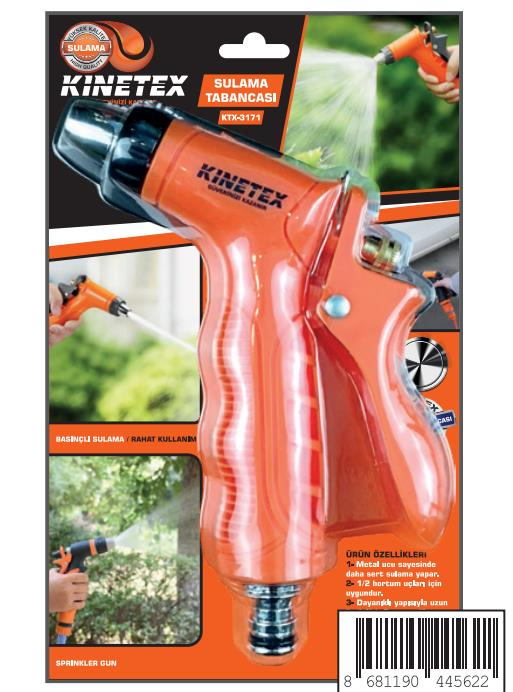 Kinetex Ktx-3171 Sulama Tabancası Turuncu