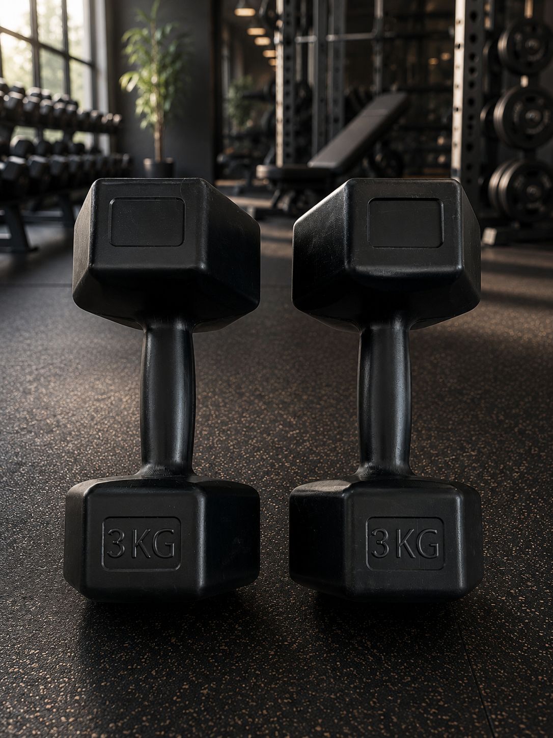 Can Sport Cosfer Spın Plastik Dambıl 3 Kg 2 Li Siyah