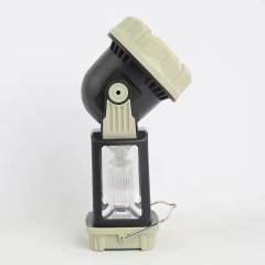 Alaska Sdr-1277 W Çok Fonksiyonlu Güneş Enerjili Taşınabilir Kamp Lambası Feneri Su Yeşili
