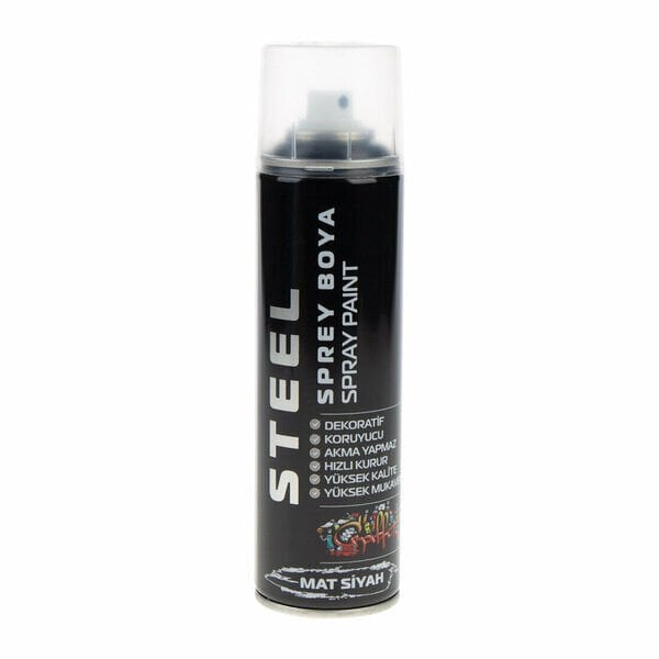 Steel Sprey Boya  200 Ml Mat Siyah