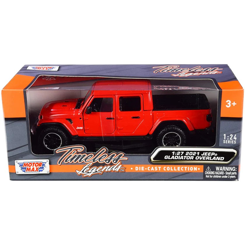 Timeless Legends 1:27 2021 Jeep Gladiatör Overland 1/24 Kırmızı