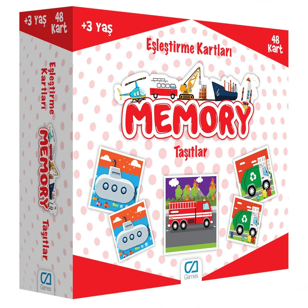 Ca Games Memory Taşıtlar Eşleştirme Kartları