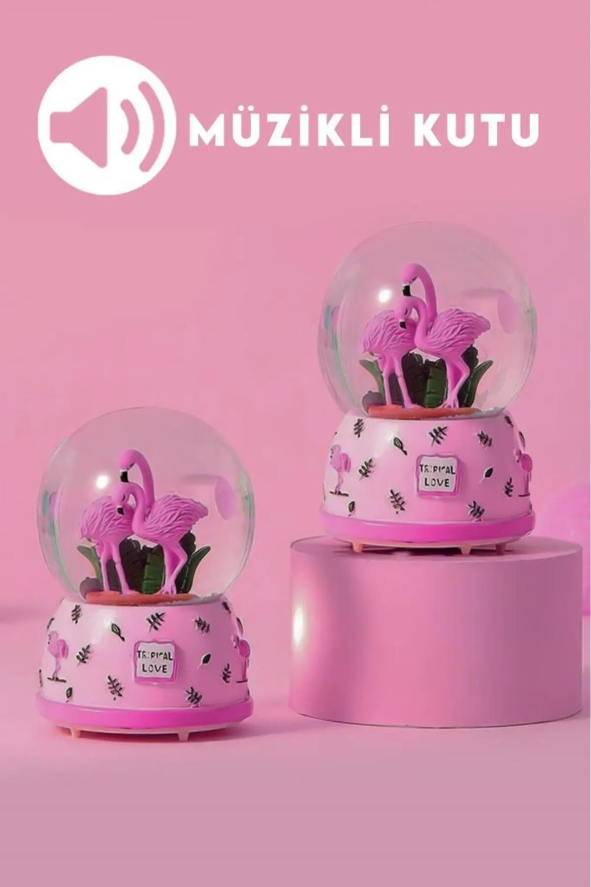 Dempower Kar Küresi Dp-28Flmng Flamingo Figürlü