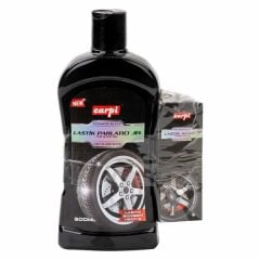 Carpi Lastik ve Plastik Parlatıcı Jel Süngerli Set 500 Ml