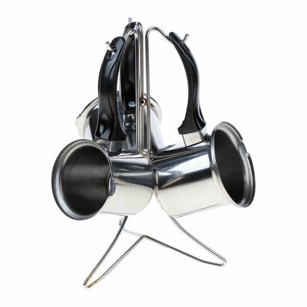 Trend İnci Cezve Seti Siyah Kulp 3 Lü Metal Askılı