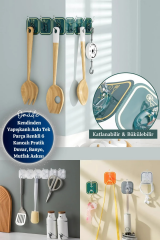 Omilife 6 Kancalı Yapışkanlı Askı Fenomen Ürün