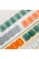 Omilife 6 Kancalı Yapışkanlı Askı Fenomen Ürün Turuncu