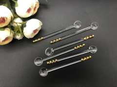 Ün Cam Simli Kaşık Iısya Dayanıklı Borosilikat Cam 6 Adet