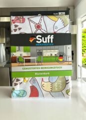 Suff Çiçek Sepeti Bez Mutfak Desenli 70X50 Cm Karışık Renkli