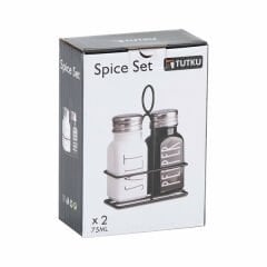 Tutku Tuzluk Cam Metal Kapak 2 Li 75 Ml Siyah