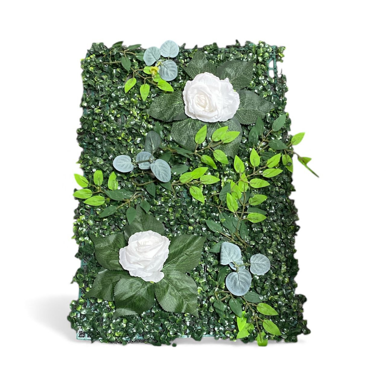 Gül Yapay Çiçek Duvar Kaplama Panel 40 X 60 Cm Beyaz