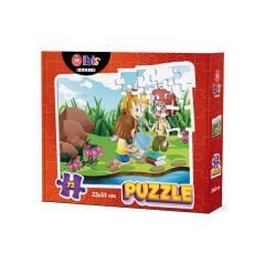 İbiş 48 Parça  Puzzle 23x33 Cm Ders Çalışan Çocuklar