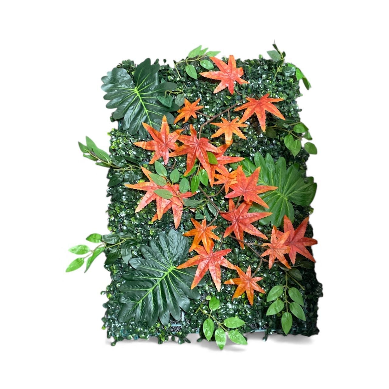 Çınar Yapay Çiçek Duvar Kaplama Panel 40 X 60 Cm Turuncu
