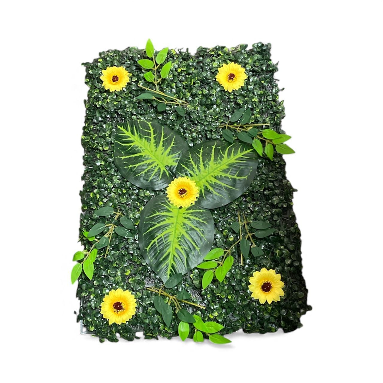 Ayçiçeği Yapay Çiçek Duvar Kaplama Panel 40 X 60 Cm Sarı