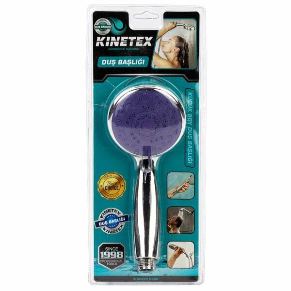Kinetex Duş Başlığı Blisterli Gümüş