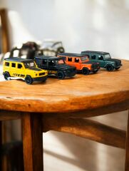 Metaş Araba Metal Çek Bırak Kapıları Açılan Jeep Safari Siyah