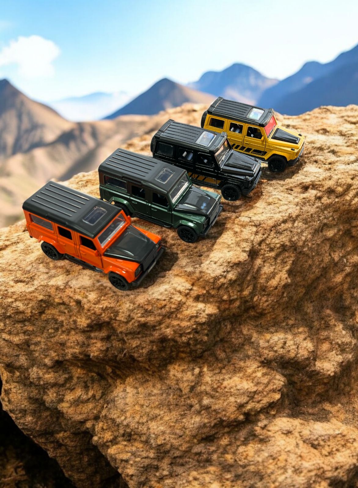 Metaş Araba Metal Çek Bırak Kapıları Açılan Jeep Safari Siyah