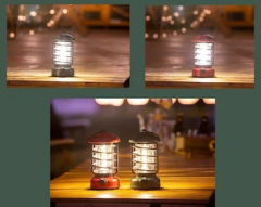Trio Fener Led Aydınlatma Renkli Şarjlı Trio-044 Kırmızı