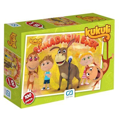 Ca Games 100 Parça  Kukuli Arkadaşım Eşek Puzzle
